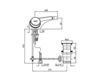 Scheme Bidet mixer Zucchetti Kos Savoy ZSA603.CC Minimalism / High-Tech