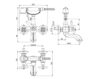 Scheme Bath mixer Fima - Carlo Frattini Olivia F5004CR Classical / Historical 