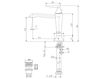 Scheme Wall mixer Fima - Carlo Frattini MPA F3801X5CR Minimalism / High-Tech