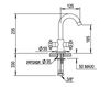 Scheme Wash basin mixer Horus ALPHA-DELTA 39.208 Contemporary / Modern