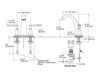 Scheme Wash basin mixer Alteo Kohler 2015 K-45100-4-BN Contemporary / Modern