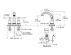 Scheme Wash basin mixer Kelston Kohler 2015 K-13490-4-BN Classical / Historical 