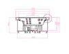 Scheme Hydromassage bathtub Zucchetti Kos OUTDOOR 9 S2T BI RS BI Minimalism / High-Tech