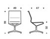 Scheme Chair 3684013 357 Silver Scheme Chair ICF Office 2015 3684013 357 Contemporary / Modern