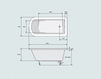 Scheme Bath tub CLARISSE Watergame Company 2015 BG012F1 Contemporary / Modern
