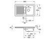 Scheme Countertop wash basin CONDOR 50 Villeroy & Boch Arena Corner 6732 01 KR Contemporary / Modern