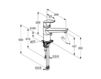 Scheme Wash basin mixer KLUDI OBJEKTA Kludi 2015 32 577 05 75 Minimalism / High-Tech