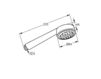 Scheme Shower head KLUDI ZENTA 60 600 86-00 Silver Scheme Shower head KLUDI ZENTA Kludi 2015 60 600 86-00 Minimalism / High-Tech