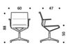 Scheme Armchair 3694707 02N white Scheme Armchair ICF Office 2015 3694707 02N Contemporary / Modern