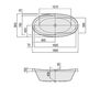 Scheme Bath tub Medici Hoesch 2015 6005 Contemporary / Modern