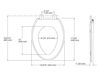 Scheme Toilet seat Reveal Quiet-Close Kohler 2015 K-4008-96 Contemporary / Modern