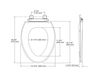 Scheme Toilet seat Glenbury Quiet-Close Kohler 2015 K-4733-G9 Contemporary / Modern