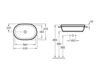 Scheme Countertop wash basin ARCHITECTURA Villeroy & Boch ARCHITECTURA 4166 60 Contemporary / Modern