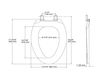 Scheme Toilet seat Bancroft Quick-Release Kohler 2015 K-4659-58 Contemporary / Modern