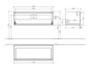 Scheme Wash basin cupboard CENTRAL LINE Villeroy & Boch CENTRAL LINE A290 Y2 Contemporary / Modern