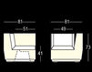 Scheme Terrace chair BIG CUT CORNER Plust LIGHTS 8281 A4182+YELLOW Minimalism / High-Tech