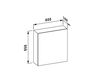 Scheme Bathroom shelf Laufen 2015 4.4346.1.068.560.1 Contemporary / Modern