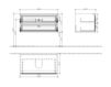 Scheme Wash basin cupboard LA BELLE Villeroy & Boch Bathroom and Wellness A584 10 Contemporary / Modern
