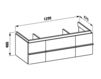 Scheme Wash basin cupboard Laufen 2015 4.0131.2.075.464.1 Contemporary / Modern