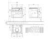 Scheme Wash basin cupboard LEGATO Villeroy & Boch Bathroom and Wellness B121 00 Contemporary / Modern