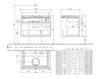 Scheme Wash basin cupboard LEGATO Villeroy & Boch Bathroom and Wellness B122 00 Contemporary / Modern