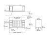 Scheme Wash basin cupboard Damask Kohler 2015 K-99523-LG-1WC Contemporary / Modern