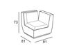 Scheme Terrace chair BIG CUT CORNER Plust FURNITURE 6281 L6 Minimalism / High-Tech