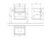 Scheme Wash basin cupboard SUBWAY 2.0 Villeroy & Boch Bathroom and Wellness A909 00 Contemporary / Modern