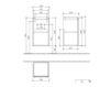 Scheme Wash basin cupboard SUBWAY 2.0 Villeroy & Boch Bathroom and Wellness A816 00 Contemporary / Modern