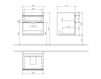 Scheme Wash basin cupboard VENTICELLO Villeroy & Boch Bathroom and Wellness A923 02 Contemporary / Modern