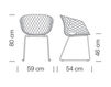 Scheme Armchair Metalmobil UNI-KA 596 Contemporary / Modern