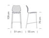 Scheme Bar stool Metalmobil Uni 2013 378 CRS+GREEN Contemporary / Modern