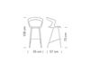 Scheme Bar stool IBIS Metalmobil Light_Collection_2015 302 CR+YELLOW Contemporary / Modern