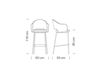Scheme Bar stool AGATHA Metalmobil Light_Collection_2015 384 A1+CR Contemporary / Modern