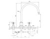 Scheme Wash basin mixer Volevatch Heritage H/C1-B3-P1 Contemporary / Modern