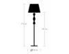 Scheme Floor lamp GEMMA Velab 2015 53420 Classical / Historical 
