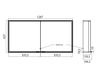 Scheme Bathroom shelf Emco Prestige 9897 060 14 Minimalism / High-Tech