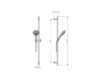 Scheme Shower bar A4569AA Silver Scheme Shower bar Jado Joy A4569AA Minimalism / High-Tech