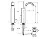 Scheme Wash basin mixer Jado Glance A5337AA Minimalism / High-Tech