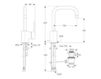 Scheme Wash basin mixer Jado Neon A5569AA Minimalism / High-Tech