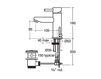 Scheme Wash basin mixer Jado Geometry F1269AA Minimalism / High-Tech