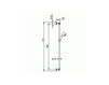 Scheme Shower bar H2581AA Silver Scheme Shower bar Jado New Haven H2581AA Minimalism / High-Tech