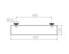 Scheme Bathroom shelf Jado Perlrand Cristal H2905A4 Contemporary / Modern