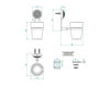 Scheme Glass for tooth brushes THG DAHLIA A41.536 Contemporary / Modern
