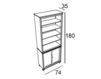 Scheme Bathroom shelf Bianchini & Capponi Provenzale 4262 Empire / Baroque / French
