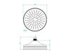 Scheme Ceiling mounted shower head THG Sélection G00.281R Provence / Country / Mediterranean