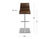 Scheme Bar stool Pop Copiosa By Billiani 2016 3C79 Contemporary / Modern