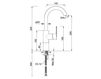 Scheme Wash basin mixer Ponsi Rubinetterie Toscane ECOSOLE / ECOLUNA BT ECS C LA06 Contemporary / Modern