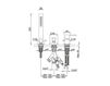 Scheme Bath mixer Ponsi Rubinetterie Toscane ITALIA R BT ITR C VA04 Contemporary / Modern