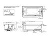 Scheme Hydromassage bathtub Bancroft Kohler 2015 K-1151-GRA-0 Contemporary / Modern